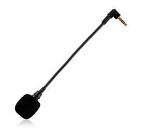 wellrun Microfono di ricambio da 3,5 mm, microfono staccabile per cuffie con spina placcata oro, mini microfono con cancellazione del rumore per computer portatile, PC, chat, compatibile con PS4, PS5