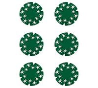 wellrun Wigwam, 6 impugnature per canne da giardino, 12 fori, per piante rampicanti, supporto per paletti da giardino, clip per fagioli, piselli dolci, pomodori, cetrioli, verde (pali di bambù non