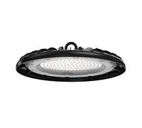 WELLS: highbay LED 150W, DOB, 18000 lumen in alluminio. Nero