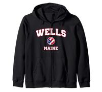 Wells Maine (Mi) Felpa con Cappuccio