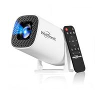 WellSonic Mini proiettore con Wifi e Bluetooth, 4K Protable Smart Proiettore Android 14, schermo da 130 pollici Auto Keystone Movie Proiettore compatibile con HDMI Phone TV Stick per camera da letto
