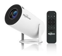 WellSonic Mini proiettore supporto 4K, 260 ANSI Outdoor & Home Movie Proiettore portatile con WIFI6 e 5.2 Bluetooth, correzione trapezoidale automatica, rotazione di 180°, compatibile con HDMI USB PC