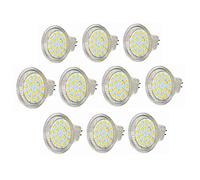 Wellsun, lampadine a LED MR11 GU4 5 W, alogene di Ricambio da 40 W, 12 V a Bassa Tensione, faretti per Illuminazione Esterna paesaggistica, Confezione da 10 Cool White