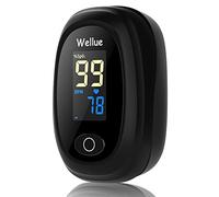 Wellue Saturimetro Da Dito, Pulsossimetro con Letture Immediate, Monitor Ossimetro per Saturazione di Ossigeno(SpO2), Frequenza Del Polso(PR) Della frequenza cardiaca, per Adulti e Bambini, Portatile