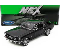 Ford MUSTANG Coupè 1964, 5 Modellino Auto Bianca 1:18 Welly