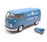WELLY 1/18 FURGONE VW T1 BUS 1963 PANEL VAN PORSCHEWAGEN MODELLINO STATICO