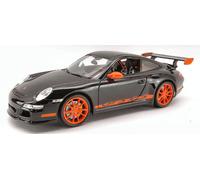WELLY 1/18 PORSCHE 911 GTR 3 RS 2007 ARANCIO STRIPES MODELLINO STATICO DIECAST