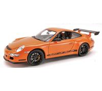 WELLY 1/18 PORSCHE 911 GTR 3 RS 997 2007 ARANCIO MODELLINO STATICO DIECAST