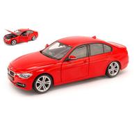 MODELLINO AUTO STATICO WELLY BMW 335I F30 2013 ROSSO MODELLISMO SCALA 1:24