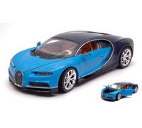 WELLY 1/24 BUGATTI CHIRON BLU MODELLISMO MODELLINO STATICO DIECAST