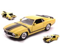 WELLY 1/24 FORD MUSTANG BOSS 1970 GIALLO MODELLISMO MODELLINO STATICO DIECAST