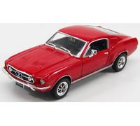 WELLY 1/24 FORD MUSTANG GT COUPE 1967 ROSSO MODELLINO AUTO STATICO MODELLISMO