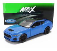 1:24 WELLY Ford Usa Mustang Coupe 2024 Blue WE24123BL