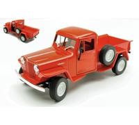 WELLY 1/24 JEEP WILLYS ROSSO MODELLISMO MODELLINO STATICO DIECAST