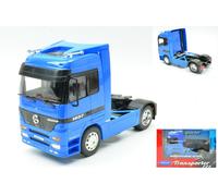 WELLY 1/32 CAMION MERCEDES ACTROS 4X2 BLU MODELLISMO MODELLINO STATICO DIECAST
