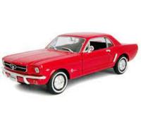 WELLY 22451R Ford MUSTANG Coupé 1964 Rosso 1:24 Scala Die Cast Modello T48 Post
