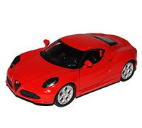 Welly Alfa Romeo 4C Coupé Rosso Dal 2014 ca 1/43 1/36-1/46 Modello Auto
