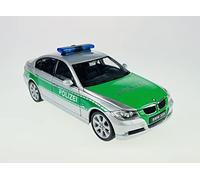 Welly BMW Serie 3 3 er 330i 330 i 2006 Argento Polizia E90 E 90 berlina 1/24 Modellino Auto Die Cast Nuovo in scatola