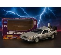 Welly DeLorean Ritorno al Futuro I - Modellino Auto in Scala 1:24 Diecast Metal - Collezione Time Machine Back to the Future - Auto da Collezione per Adulti e Bambini 8+