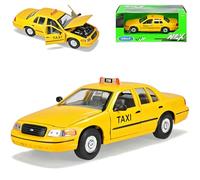 Welly Ford Crown Victoria Taxi New York Giallo 1/24 modellino auto Modello Auto