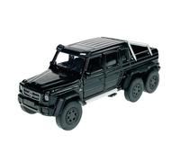 Welly Mercedes-Benz G-Klasse G63 AMG 6 x 6 Nero 1/34-1/39 Modellino di auto in metallo Die Cast, nuovo in scatola