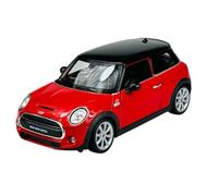 Welly Mini Cooper S F56 New Hatch 3 Porte Rosso con Tetto Nero 2014 1:24 1/24 Metallo Auto Il Cast Nuovo in Cartone