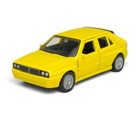 Welly - Modellino di auto compatibile con Lancia Delta HF Integrale Evoluzione, giallo, circa 1/34-1/39, in metallo