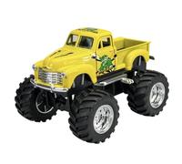 Welly modello auto compatibile con 1953 Chevrolet 3100 Pick Up Giallo Monster Truck Big Wheel ca 1/34-1/39 Metal Model Auto Die Cast Nuovo in scatola
