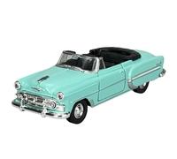 Welly Modello Auto Compatibile con 1953 Chevrolet Bel Air Cabrio Aperto Blu 1/34-1/39 Metal Model Auto The Cast Nuovo in Scatola