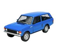 Welly modello auto compatibile con 1970 Land Rover Range Rover Rover Blu ca 1/24 1:24 Metallo Modello Auto Il Cast Nuovo in scatola