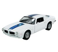 Welly Modello Auto Compatibile con 1970 Pontiac Firebird Trans Am White 1/24 1:24 Metallo Modello Auto Il Cast Nuovo in Scatola