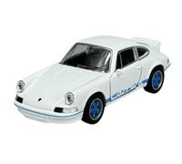 Welly Modello Auto Compatibile con 1973 Porsche 911 Carrera RS 2.7 Bianco Blu 1/34-1/39 Metal Model Auto Die Cast Nuovo in scatola