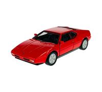 Welly modello auto compatibile con BMW M1 E26 rosso 1978-1981 ca 1/34-1/39 Metal Model Auto Die Cast Nuovo in scatola