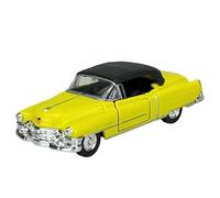 Welly modello auto compatibile con Cadillac Eldorado giallo 1953-1966 ca 1/34-1/39 Metal Model Auto Die Cast Nuovo in scatola