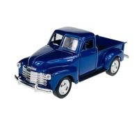 Welly Modello Auto Compatibile con Chevrolet Chevy 3100 Pickup Blu 1953 ca 1/34-1/39 Metal Model Auto Die Cast Nuovo in scatola 43708