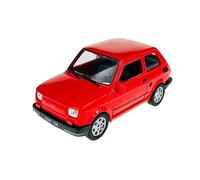 Welly Modello Auto Compatibile con FIAT 126 Rosso Equivalente Polski FIAT 126p 1972-2000 1/34-1/39 Metal Model Auto Die Cast Nuovo in scatola