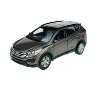 Welly Modello Auto Compatibile con Hyundai Santa Fe Santafe Marrone Tipo DM 3° generazione ca 1/34 - 1/39 Metal Model Auto Die Cast Nuovo in scatola 43677