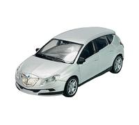Welly Modello Auto Compatibile con Lancia Delta Argento ca 1/43-1/49 Metal Model Auto The Cast Nuovo in Scatola