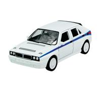 Welly Modello Auto Compatibile con Lancia Delta HF Integrale Evoluzione Bianco ca 1/34-1/39 Metal Model Auto The Cast Nuovo in Scatola