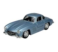 Welly Modello Auto Compatibile con Mercedes-Benz 300SL Coupé Argento Blu W198 1954-1963 Porte a battente ca 1/34-1/39 Metal Model Auto Die Cast Nuovo in scatola