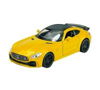 Welly modello auto compatibile con Mercedes-Benz AMG GT R giallo oro ca 1/34 - 1/39 Metal Model Auto Die Cast Nuovo in scatola