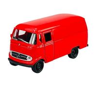 Welly modello auto compatibile con Mercedes-Benz L319 Kasten Transporter rosso Bus 1955-1968 1/34-1/39 Metal Model Auto Die Cast Nuovo in scatola