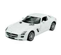 Welly Modello Auto Compatibile con Mercedes-Benz SLS AMG Coupé Bianco C197 2009-2014 1/24 1:24 Metallo Modello Auto Die Cast Nuovo in scatola