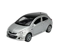 Welly Modello Auto Compatibile con Opel Corsa OPC D Argento 3 Porte ca 1/34 - 1/39 Metal Model Auto The Cast 42363