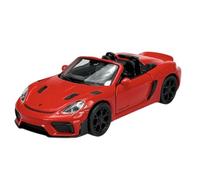 Welly modello auto compatibile con Porsche 718 Spyder RS Open Red ca 1/34-1/39 Metal Model Auto Die Cast Nuovo in scatola