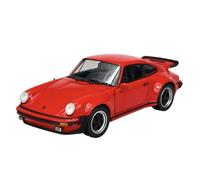 Welly Modello Auto Compatibile con Porsche 911 Turbo 3.0 Rosso 1974 1:24 1/24 Metallo Automobili Il Cast Nuovo in Cartone