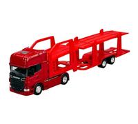Welly modello auto compatibile con Scania V8 R730 rosso Multicarrier ca 1/64 1:64 Metal Model Auto Die Cast Nuovo in scatola