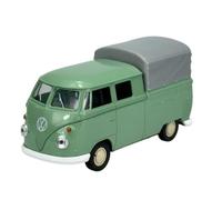 Welly Modello Auto Compatibile con Volkswagen T1 Doppia Cabina Pick-Up Grun Bully Bus 1950 - 1967 1/34 - 1/39 Metal Model Auto Die Cast 43603