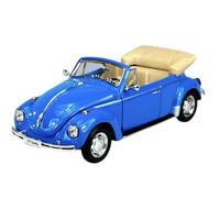 Welly modello auto compatibile con VW Volkswagen Beetle Cabrio Blu ca 1/24 1:24 in metallo modello Auto Die Cast Nuovo in scatola