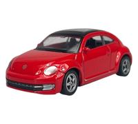 Welly modello auto compatibile con VW Volkswagen Beetle rosso ca 1/60-1/64 1:60 nuovo modello auto 7 cm